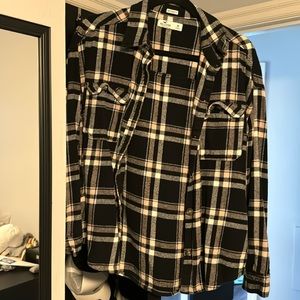 Hollister boyfriend fit flannel